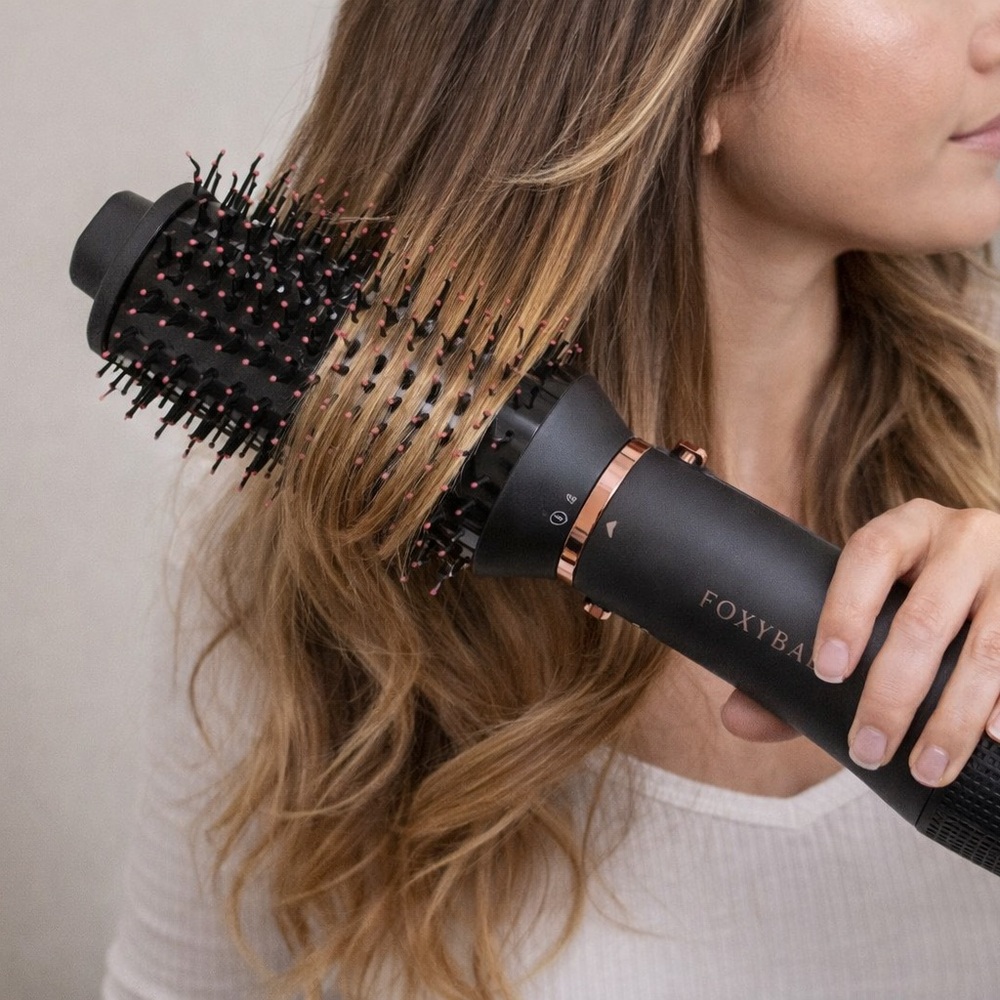 FOXYBAE Rose Gold Super Styler – Hair Dryer + 3 Attachments